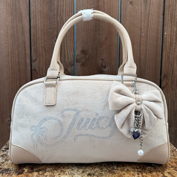 Juicy Couture Handbags - Juicy Couture Velour Never A Dull Moment Handbag